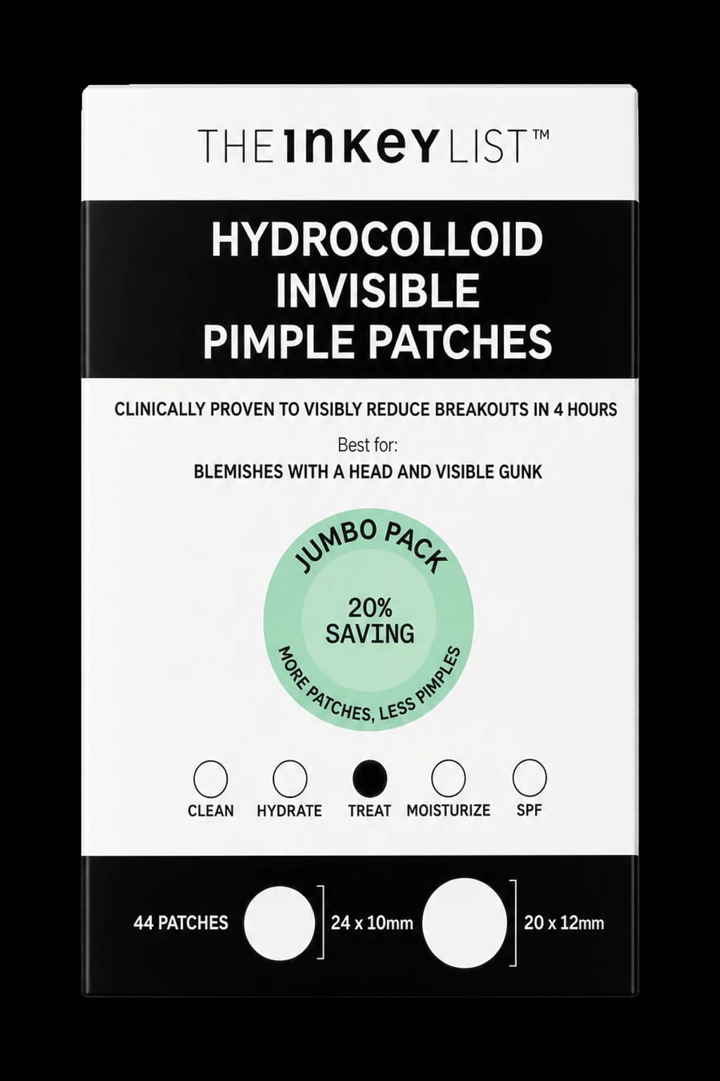 The Inkey List Hydrocolloid Invisible Pimple Patches