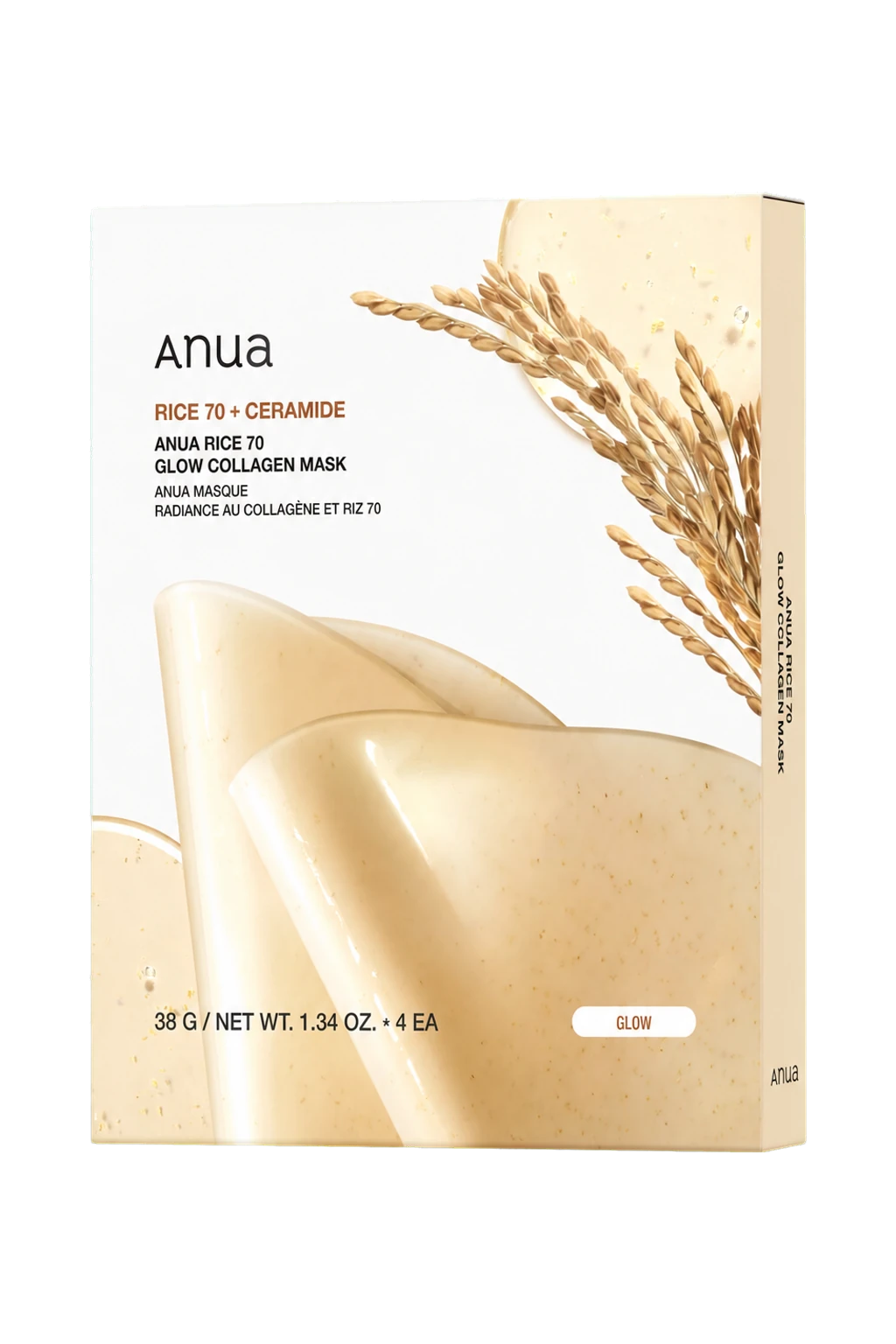 Anua Rice 70 Glow Collagen Mask