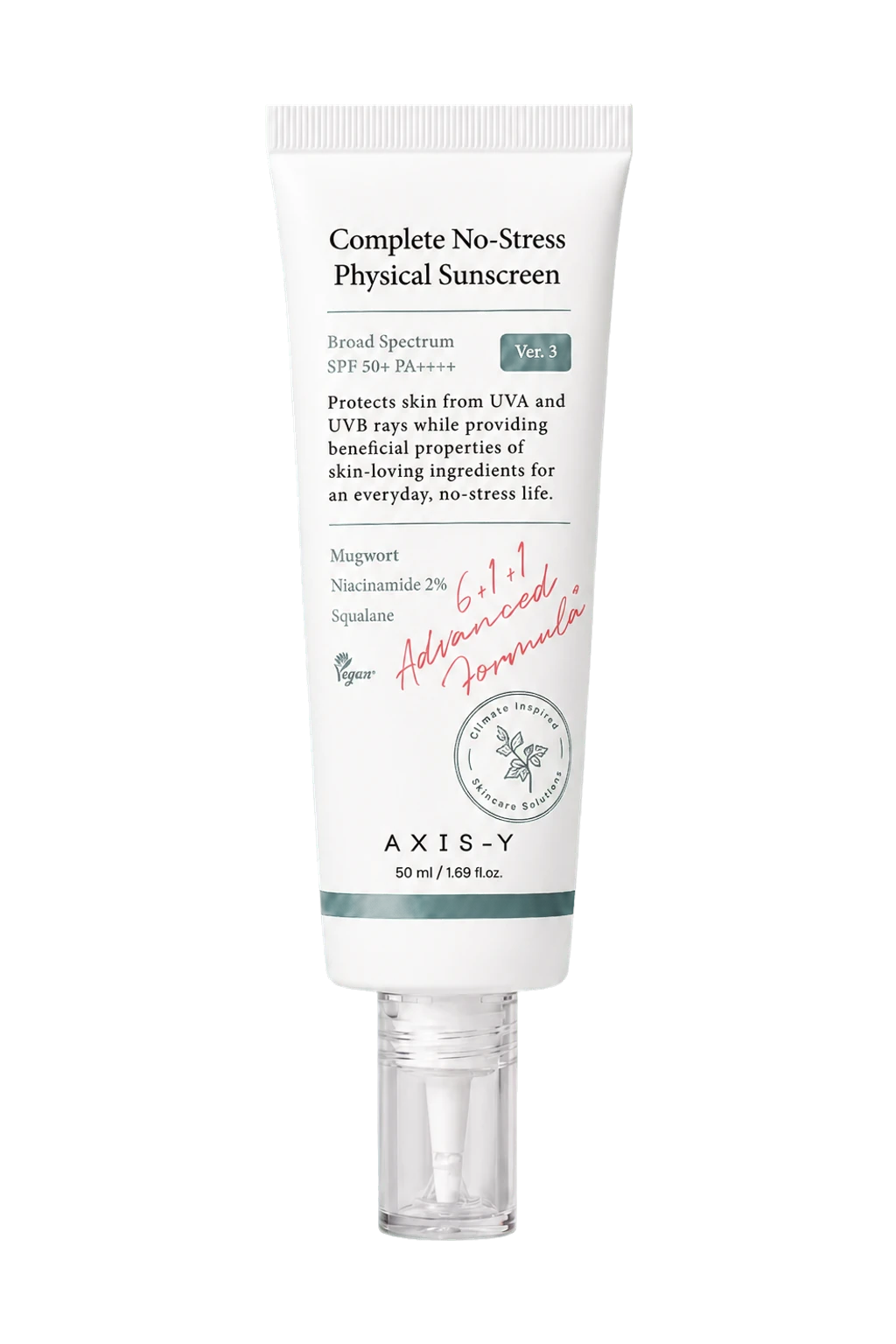Axis-Y Complete No-Stress Physical Sunscreen SPF50+ PA++++