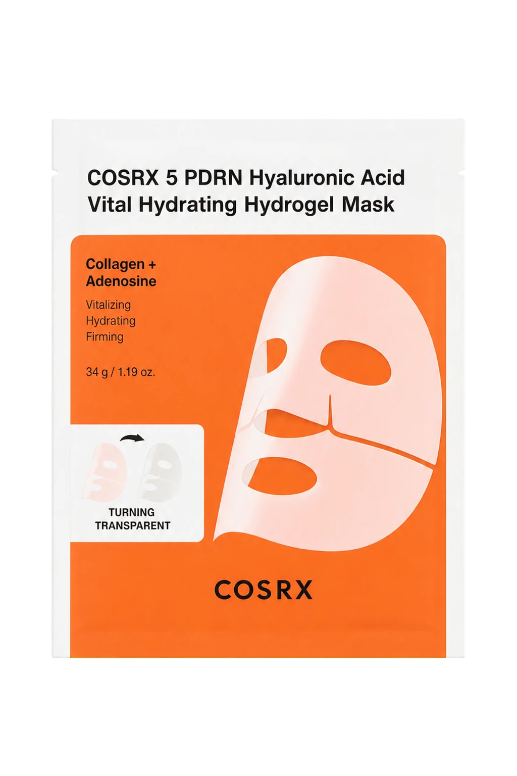COSRX 5 PDRN Hyaluronic Acid Vital Hydrating Hydrogel Mask