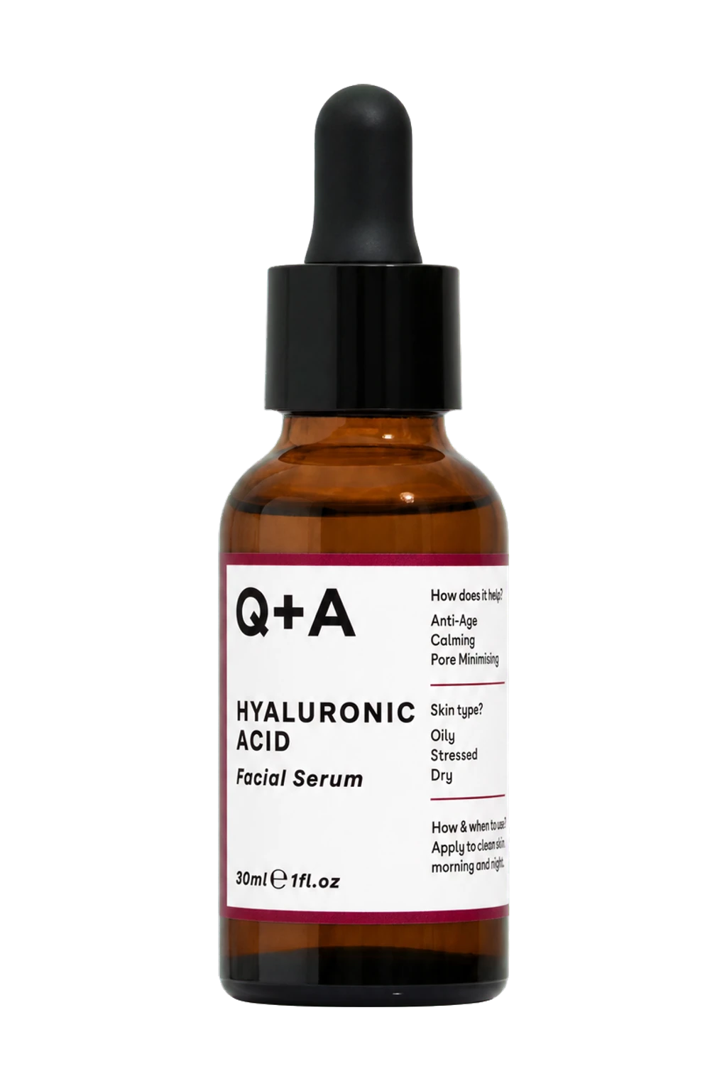 Q+A Hyaluronic Acid Facial Serum