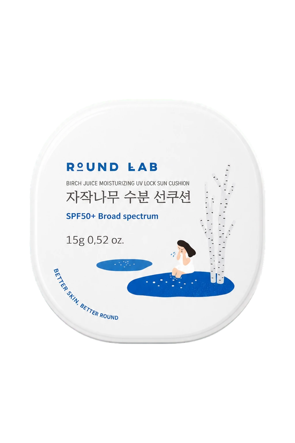 Round Lab Birch Moisturizing Sun Cushion SPF 50+