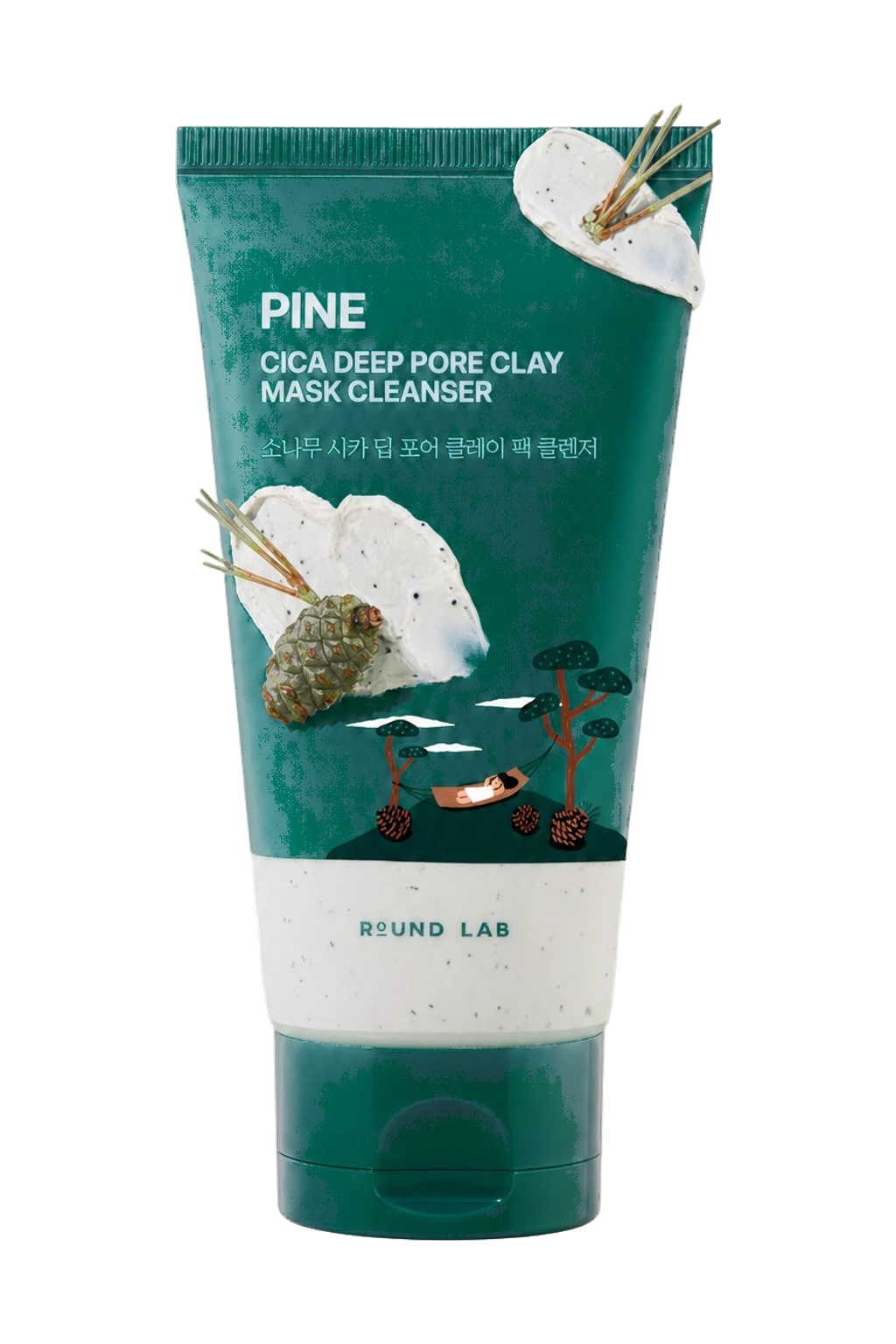 Round Lab Pine Cica Deep Pore Clay Mask Cleanser