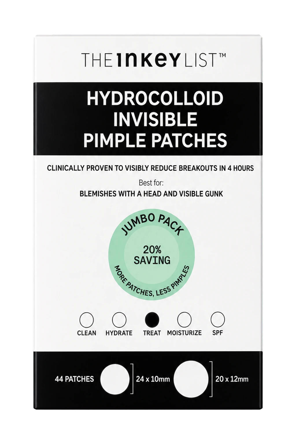 The Inkey List Hydrocolloid Invisible Pimple Patches